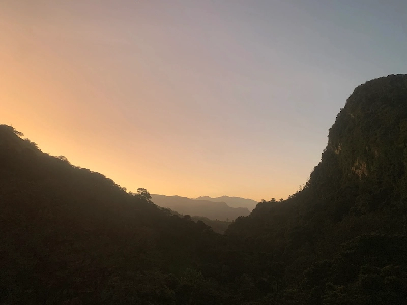 The usual weather on a summer dawn.